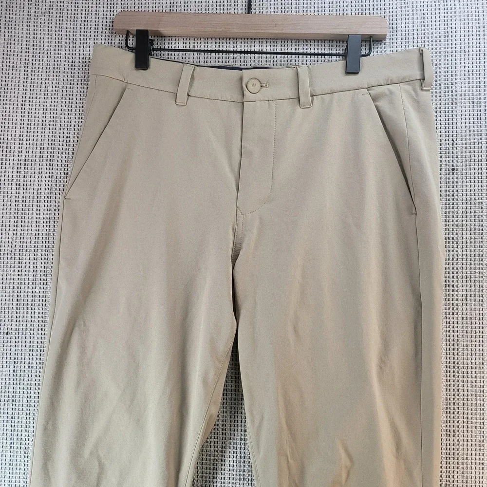Mizzen+Main Pants Mens 32x32 Khaki Helmsman Slim Performance Stretch‎ Chino Golf